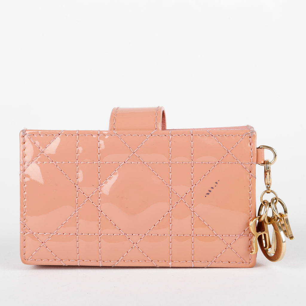 Jasmine Wallet, Rose Patent Leather