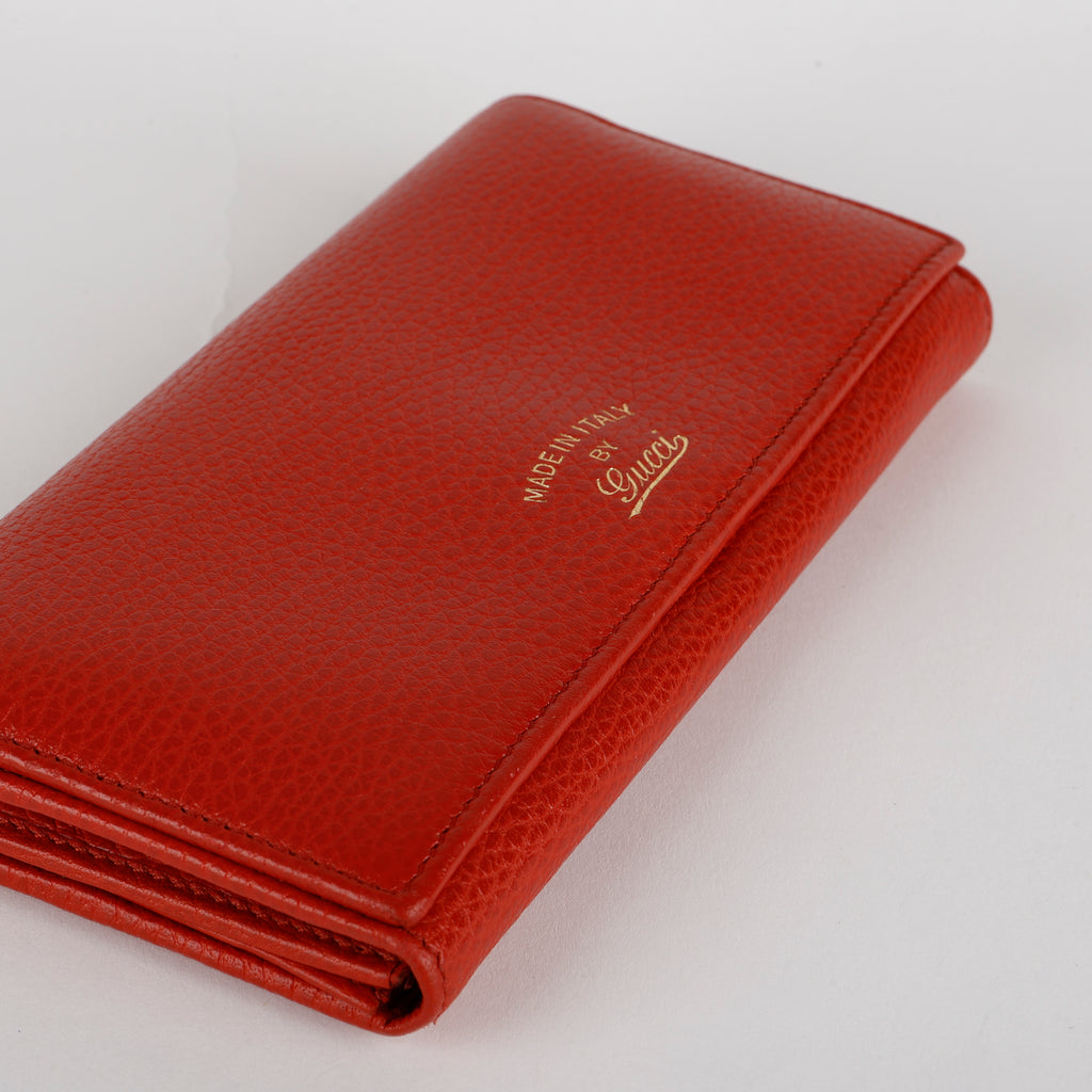 Swing Continental Wallet, Red Calfskin