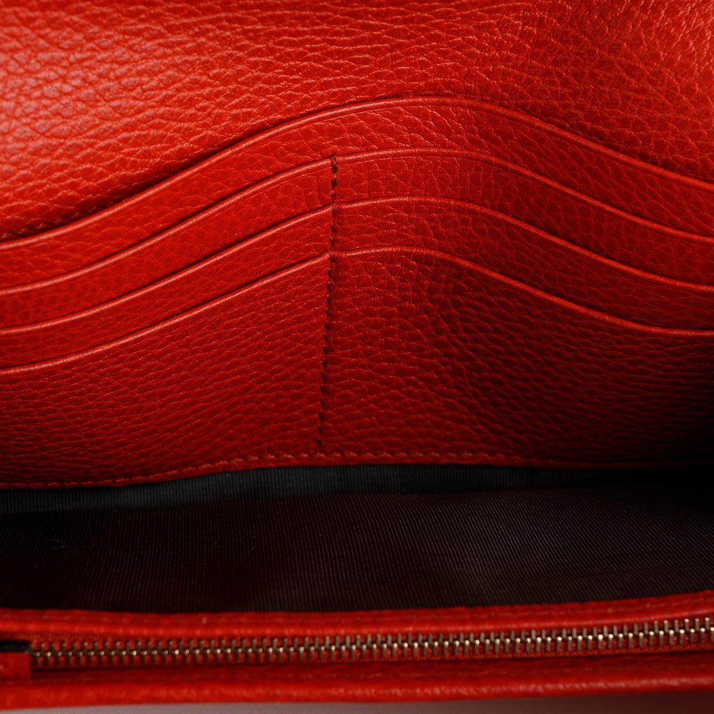 Swing Continental Wallet, Red Calfskin