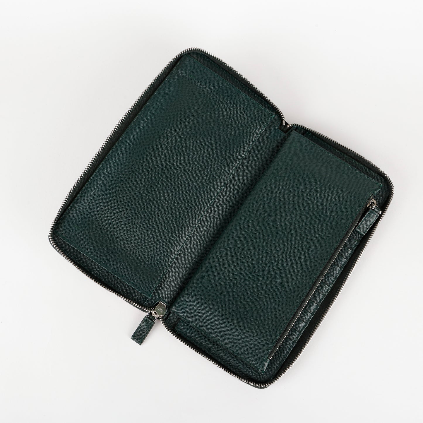Large Tropical Travel Zipped Wallet, Forest Green