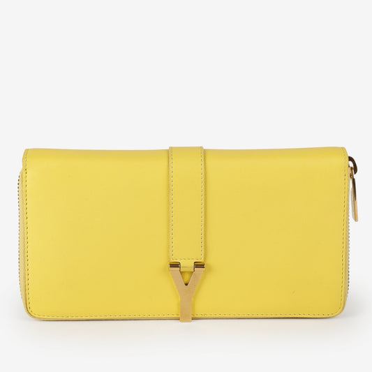 Y Zip Around Wallet, Yellow