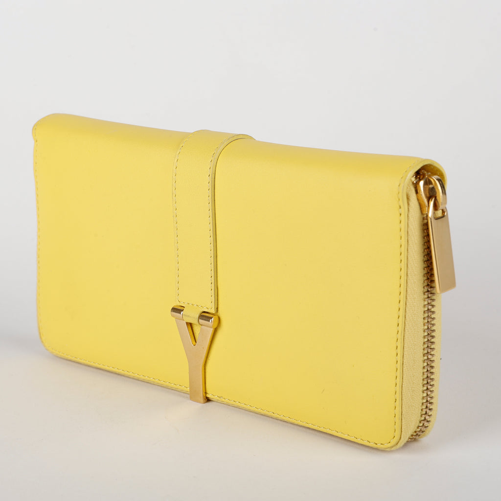 Y Zip Around Wallet, Yellow