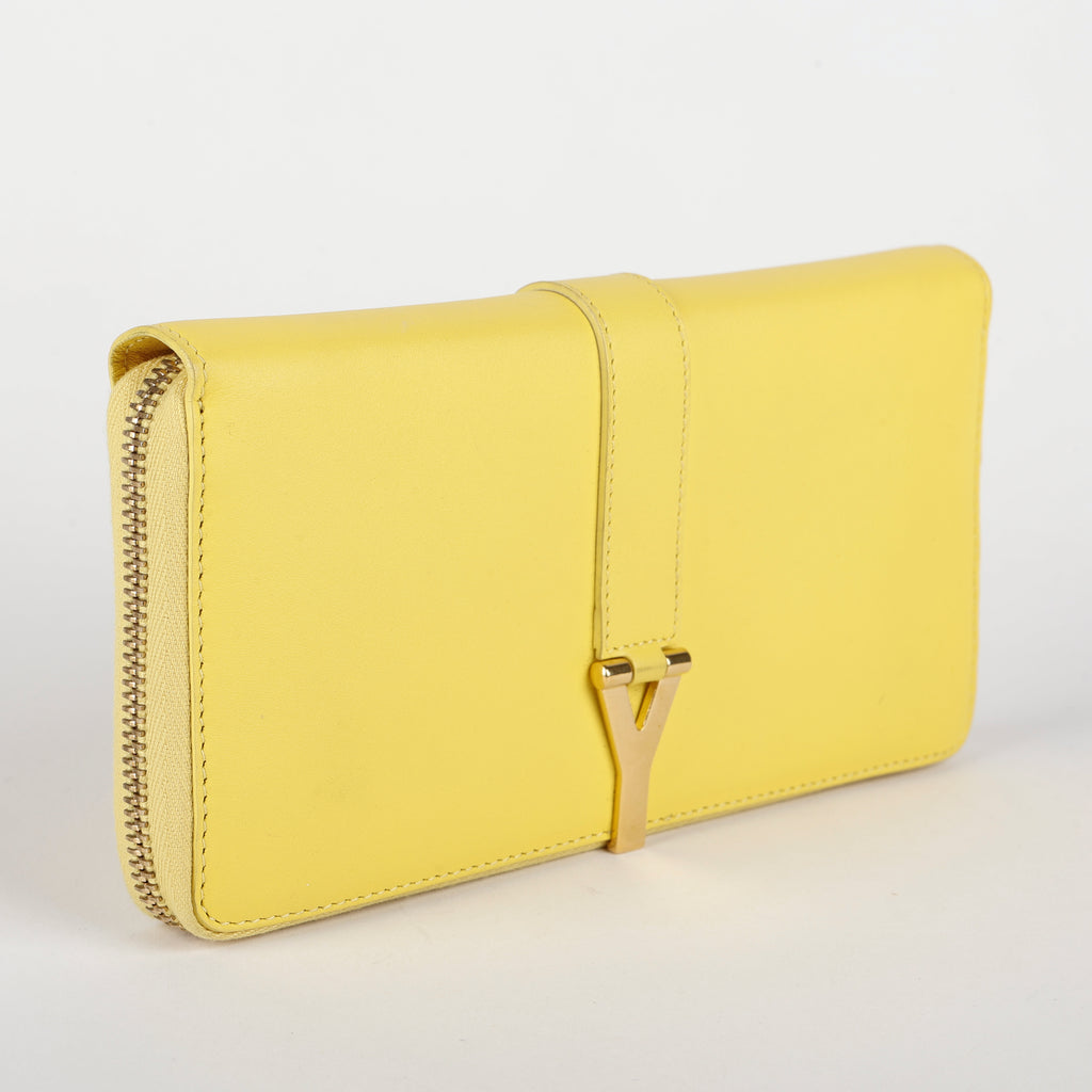 Y Zip Around Wallet, Yellow