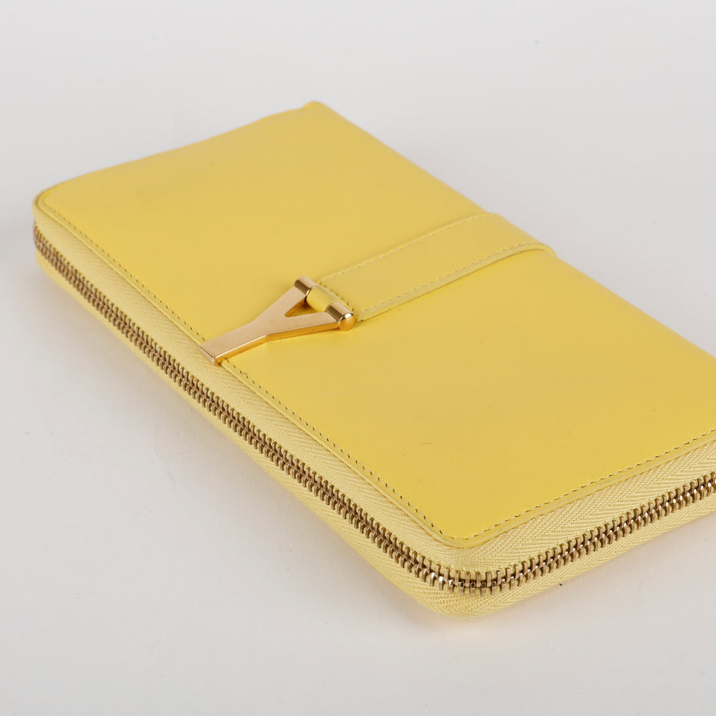 Y Zip Around Wallet, Yellow