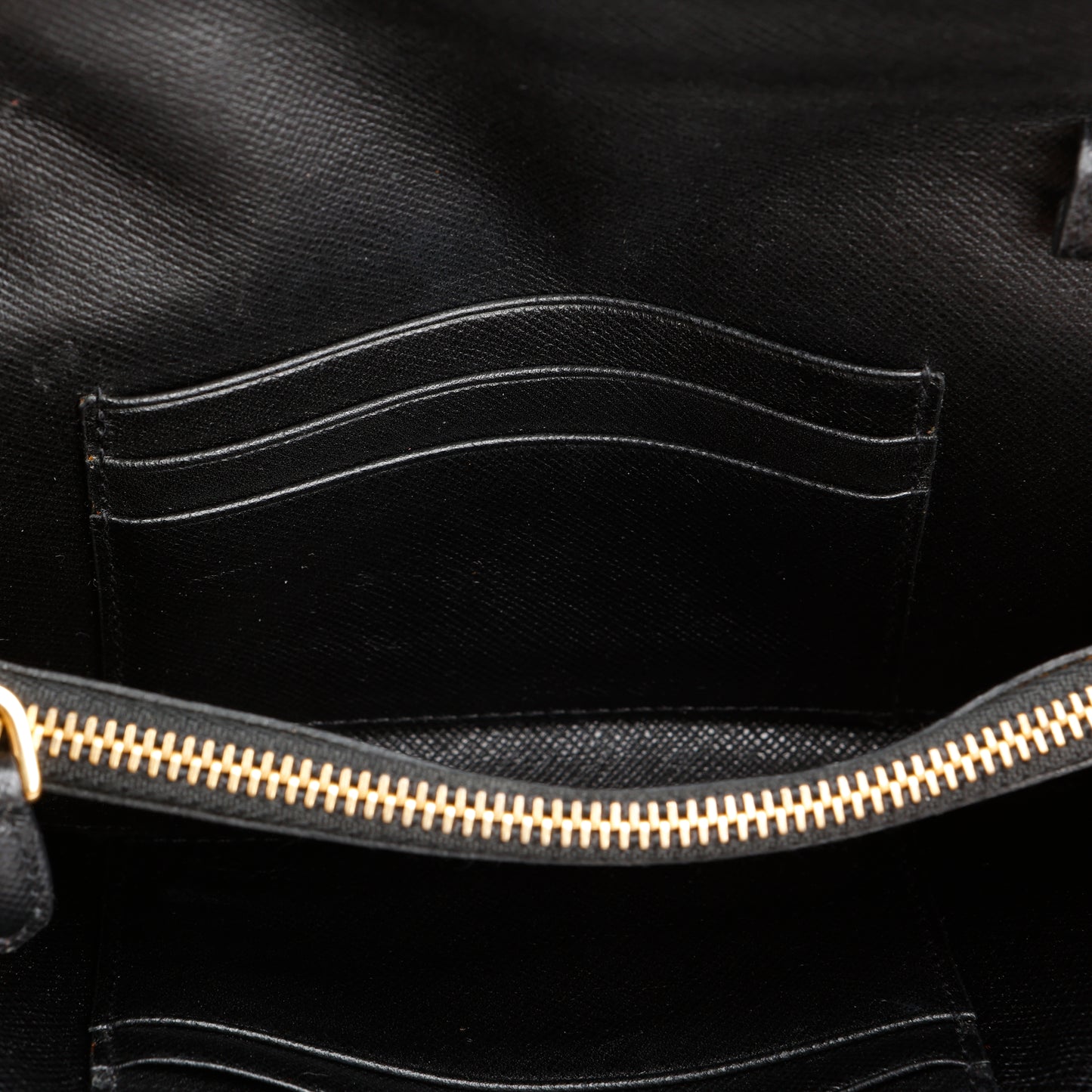 Continental Wallet, Black Saffiano