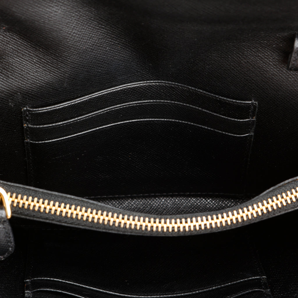Continental Wallet, Black Saffiano