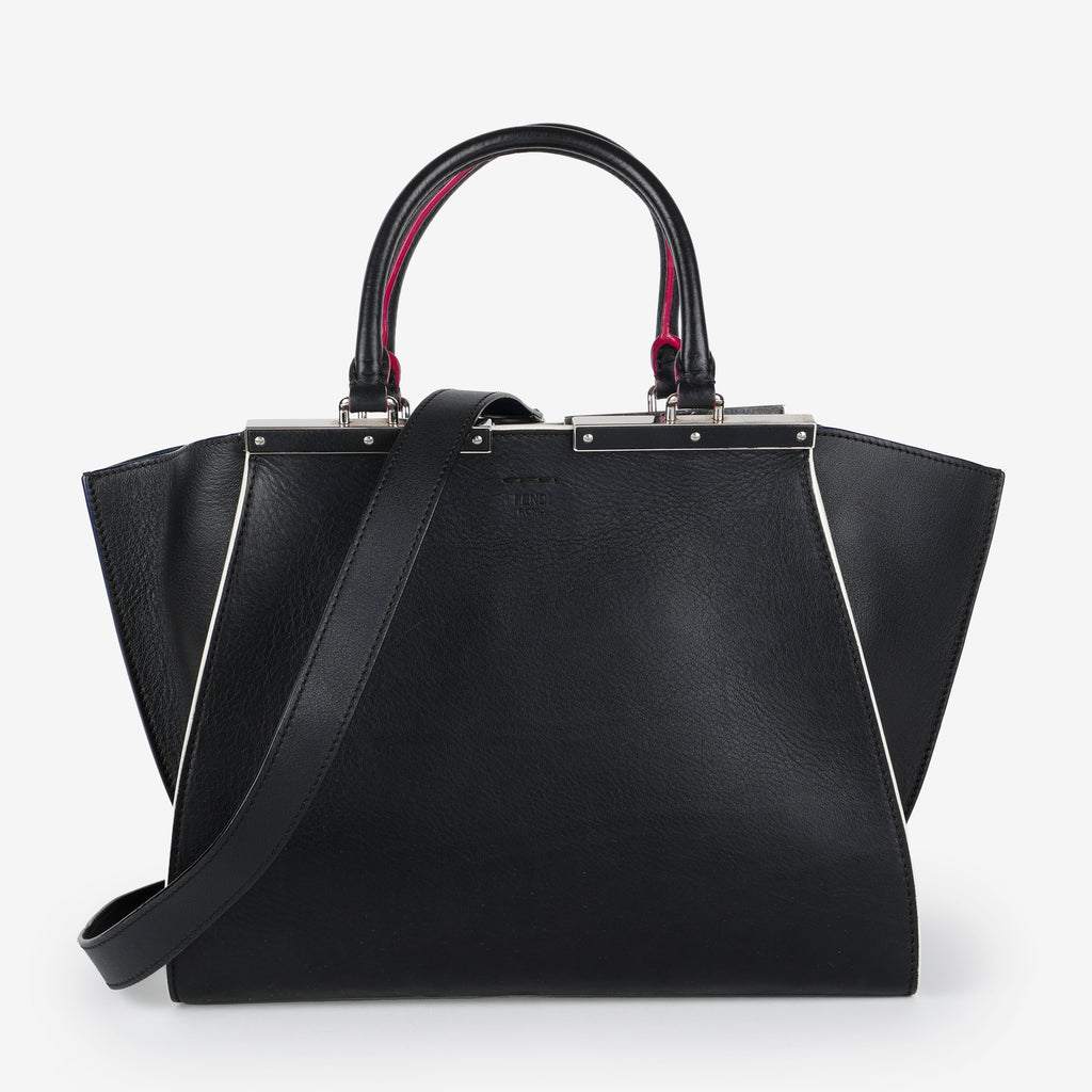 Dolce Marmol Shiny Nappa Petite 3Jours Tote, Black