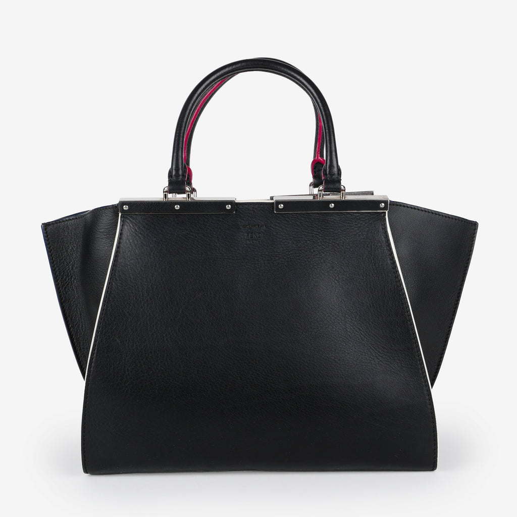 Dolce Marmol Shiny Nappa Petite 3Jours Tote, Black