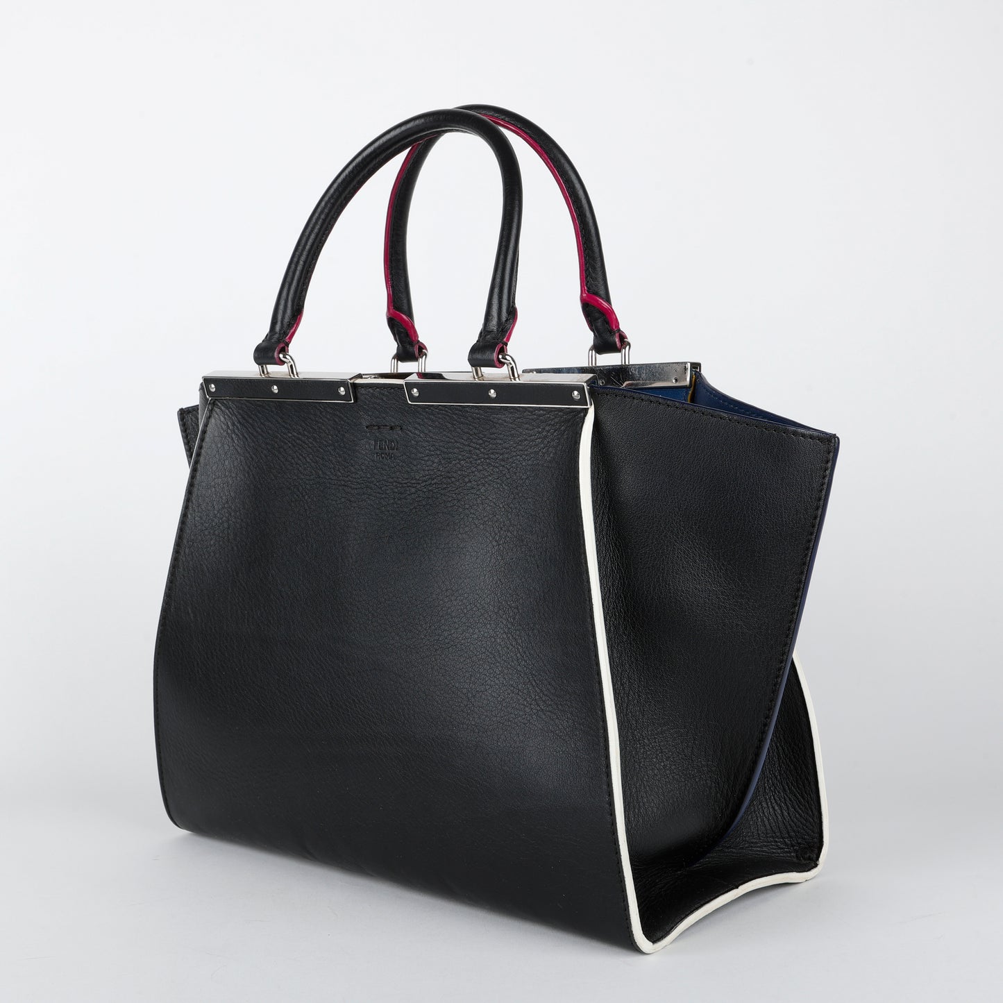 Dolce Marmol Shiny Nappa Petite 3Jours Tote, Black