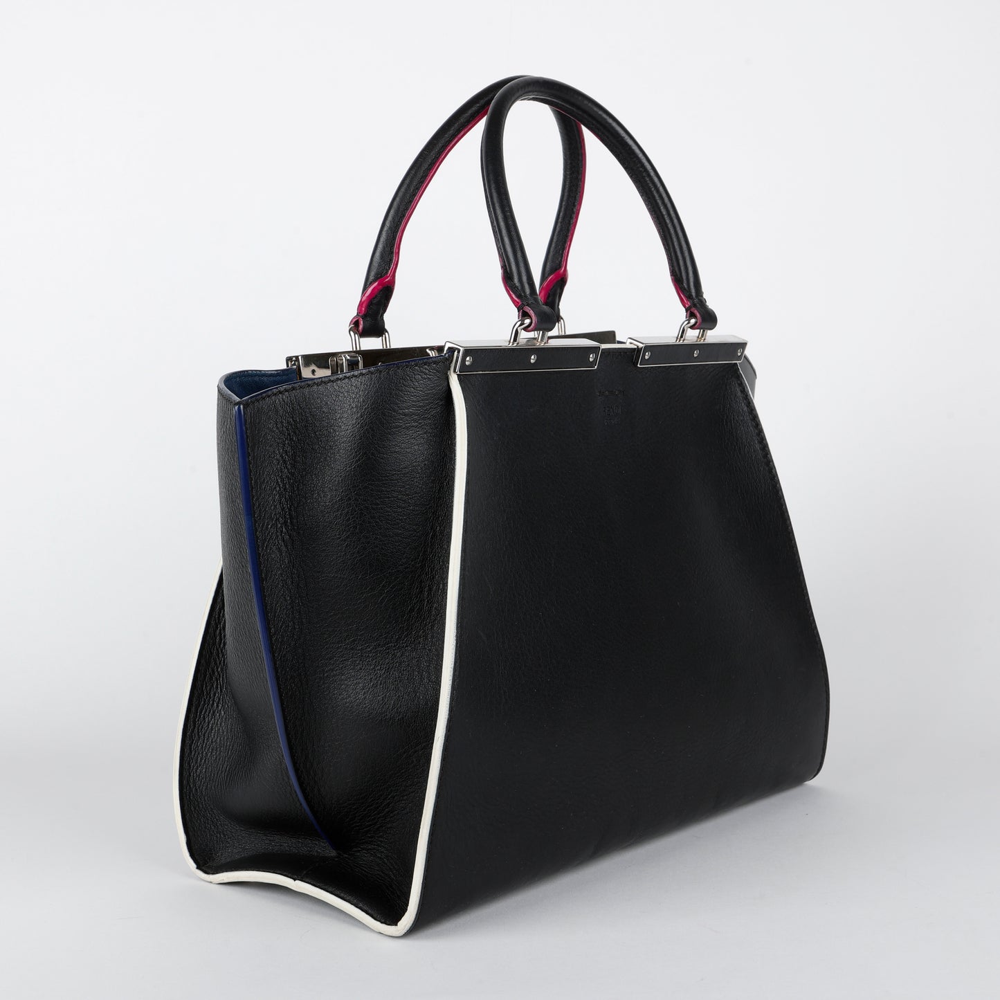 Dolce Marmol Shiny Nappa Petite 3Jours Tote, Black