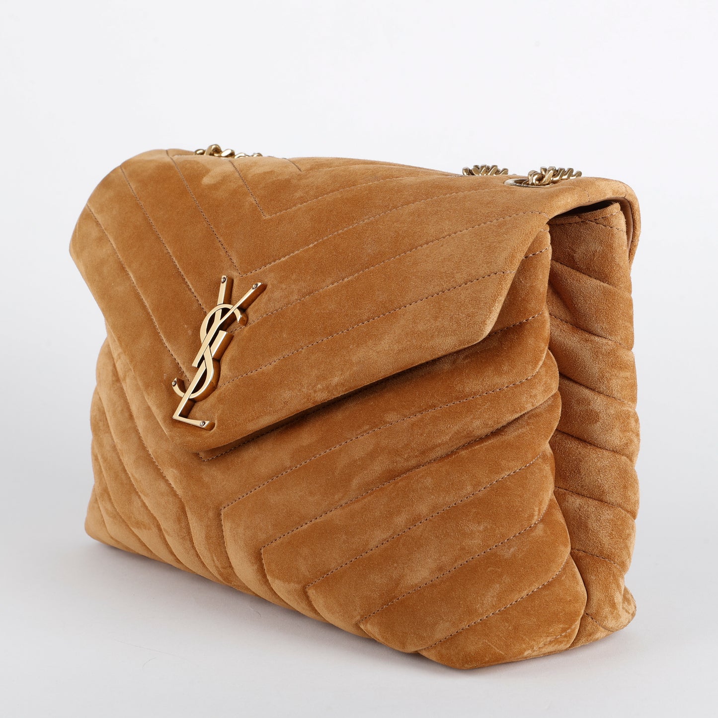 Medium LouLou, Caramel Suede