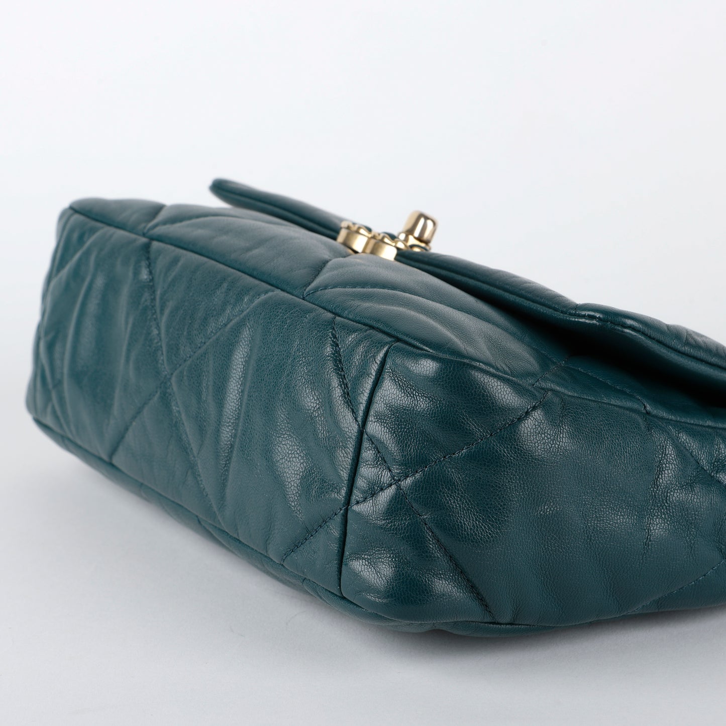 Chanel Small 19, Dark Turquoise Gostskin