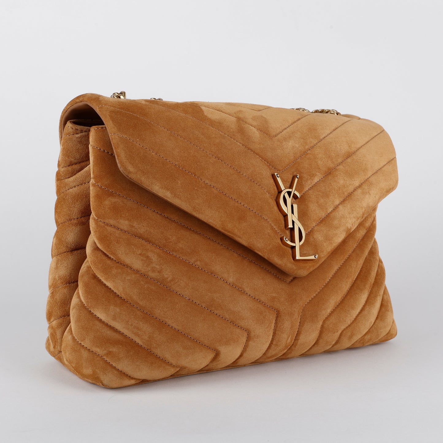 Medium LouLou, Caramel Suede