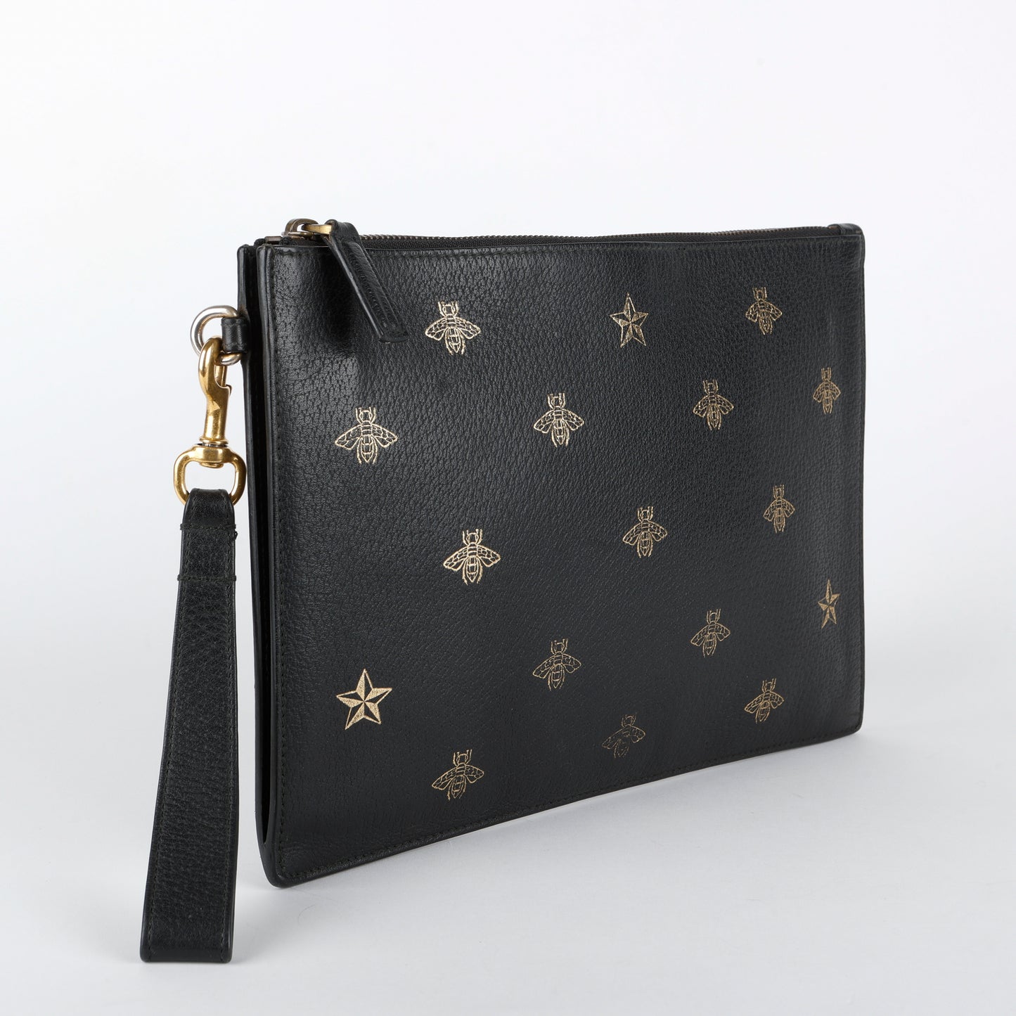 Bee Star Wristlet, Black/Gold