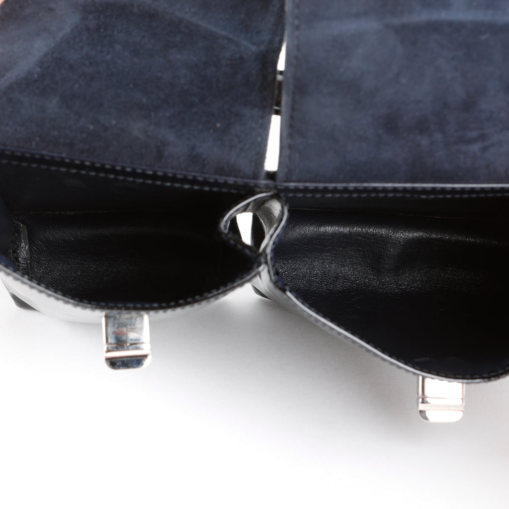 Tom Ford "BY FAR Billy" Shoulder Bag, Black Patent Calfskin