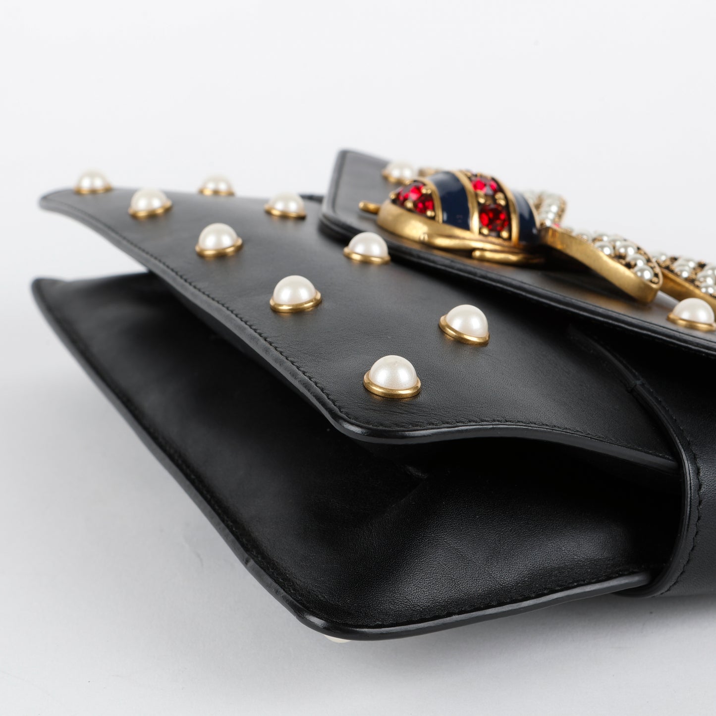 Broadway Pearly Bee Shoulder Bag, Black