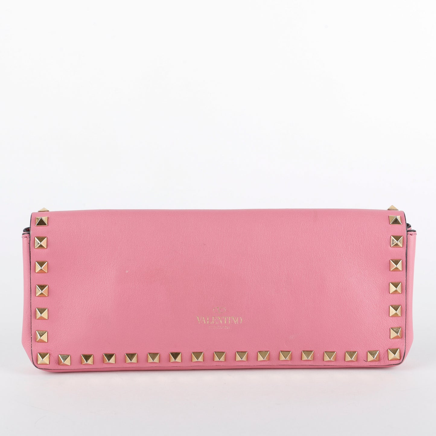 Long Rockstud Clutch, Pink (missing wristlet)
