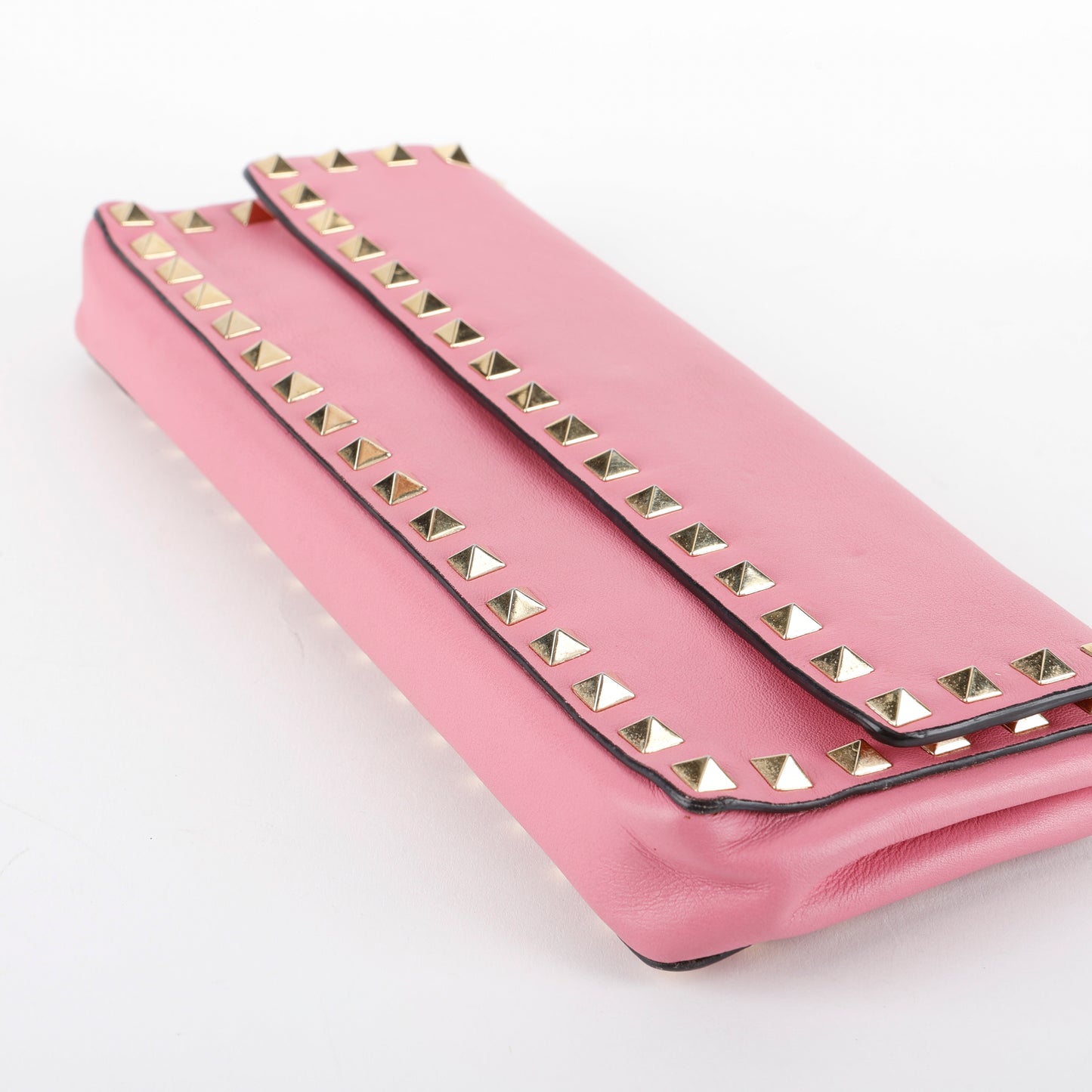 Long Rockstud Clutch, Pink (missing wristlet)