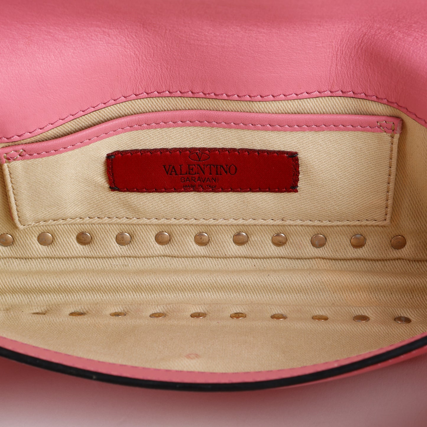 Long Rockstud Clutch, Pink (missing wristlet)