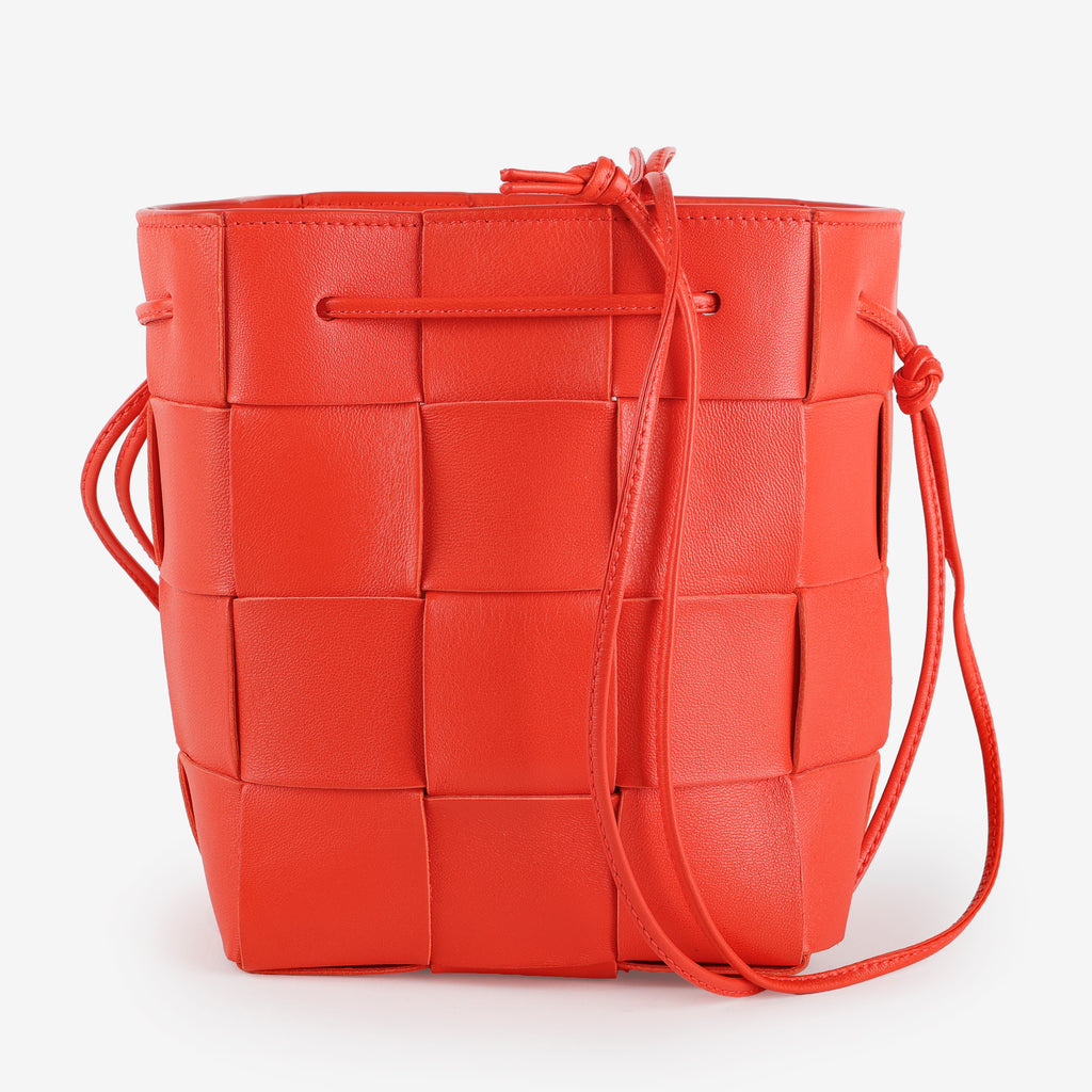 Small Cassette Bucket, Coral Red