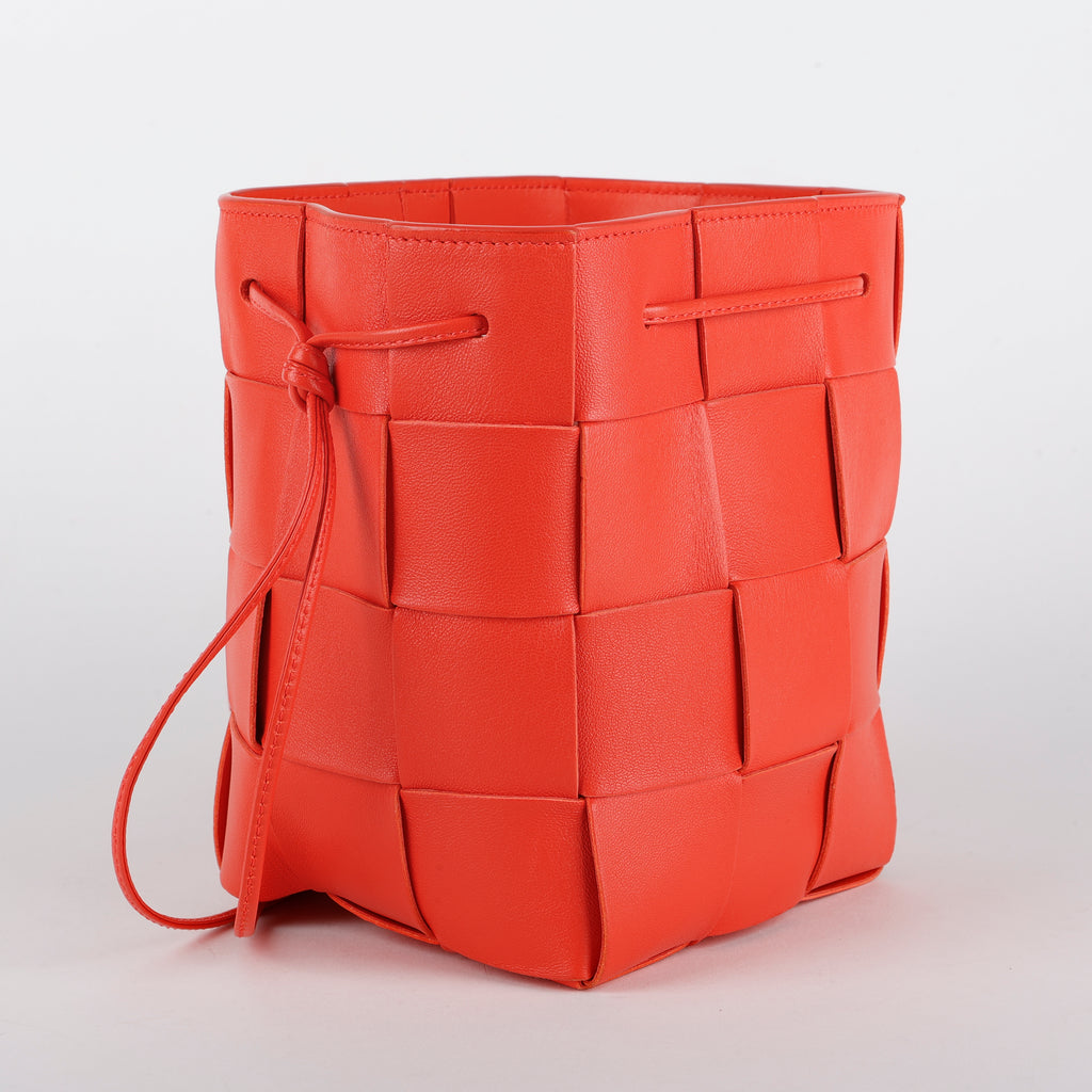 Small Cassette Bucket, Coral Red