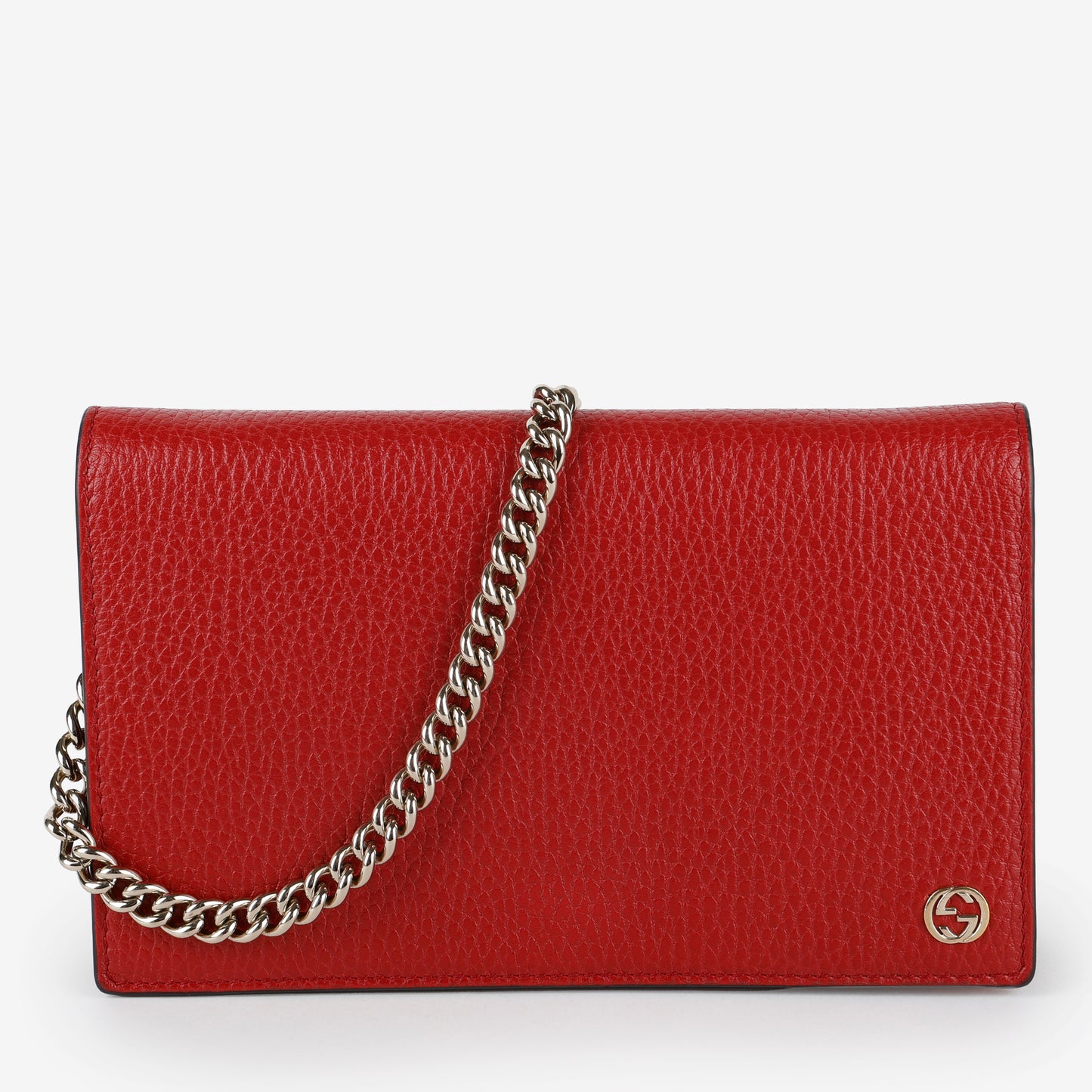Blondie Wallet on Chain, Red Calfskin
