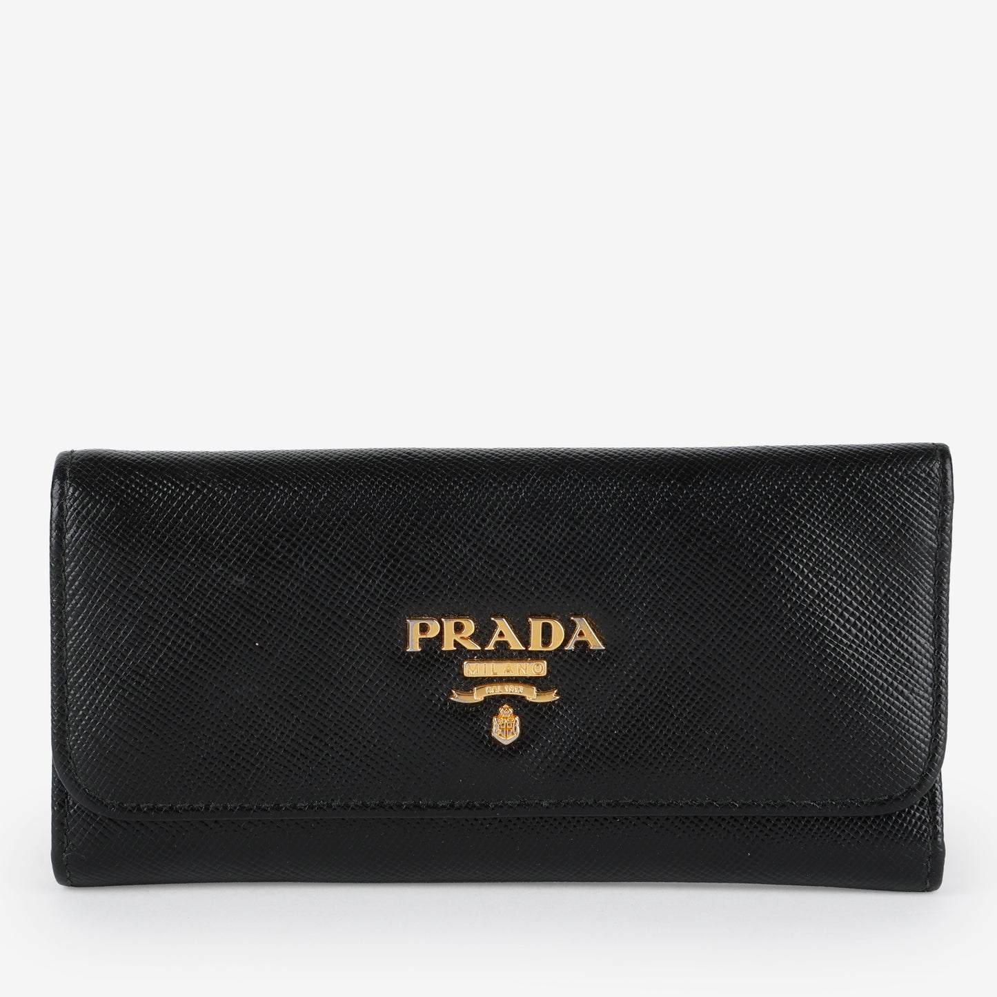 Long 6 Key Case, Black Saffiano