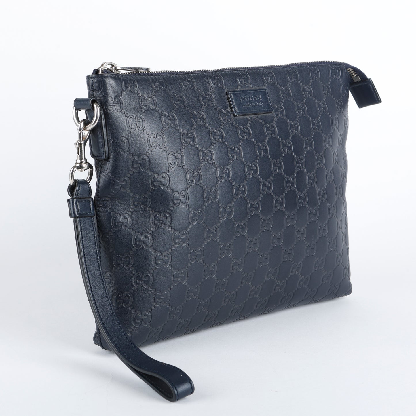 Wristlet Clutch Guccisima Leather, Black