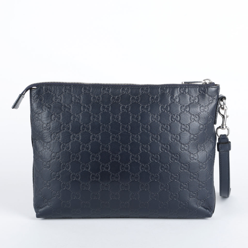 Wristlet Clutch Guccisima Leather, Black