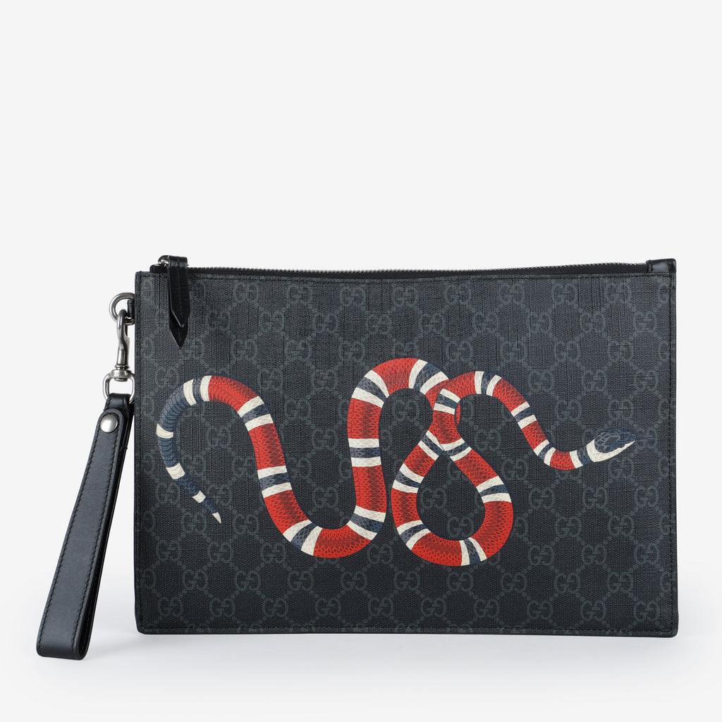 Supreme Kingsnake Wristlet, Black/Grey
