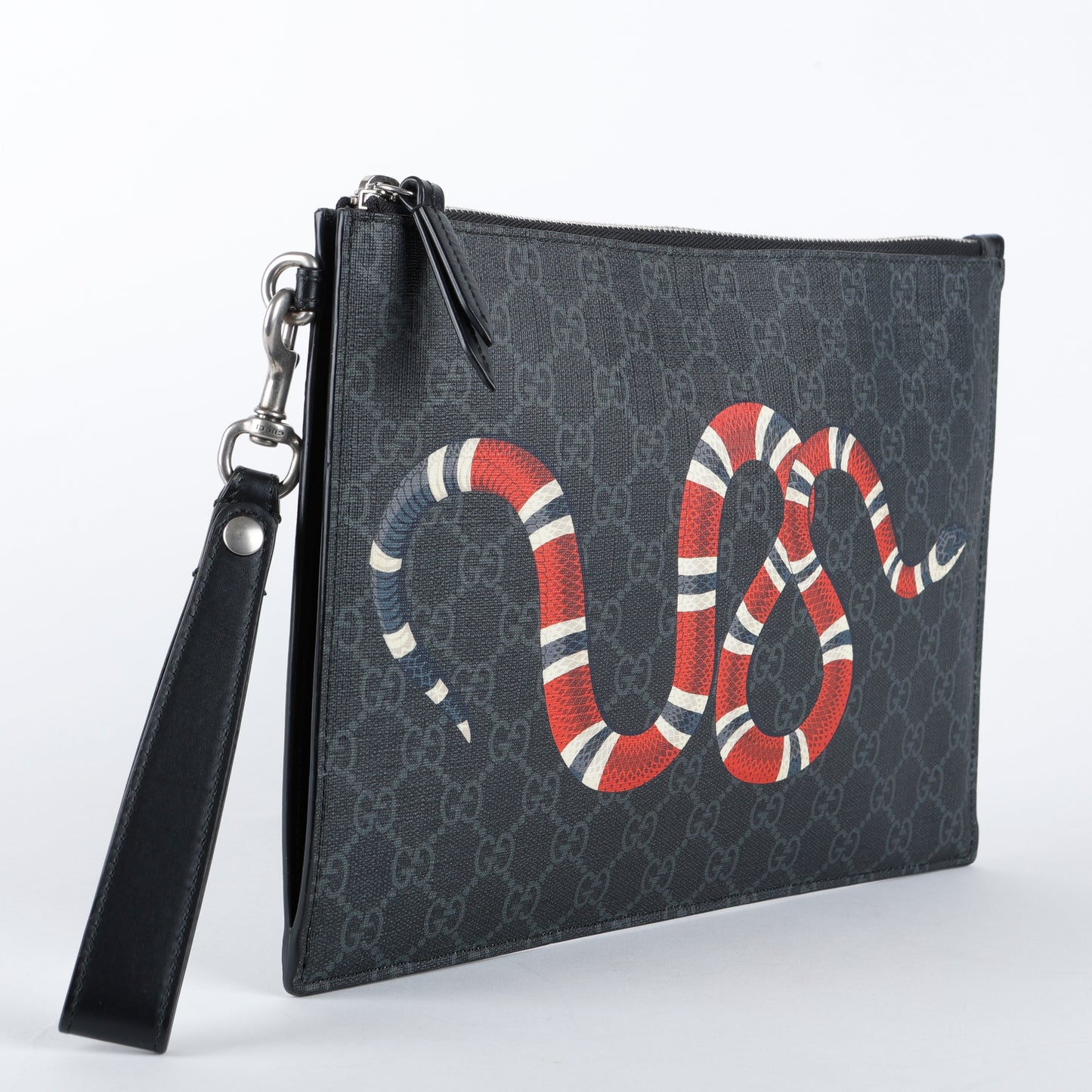 Supreme Kingsnake Wristlet, Black/Grey