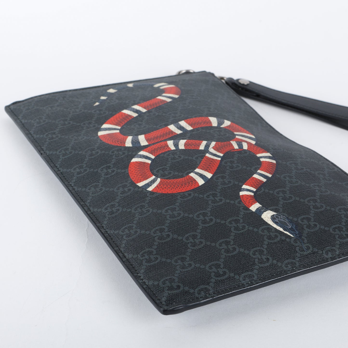 Supreme Kingsnake Wristlet, Black/Grey