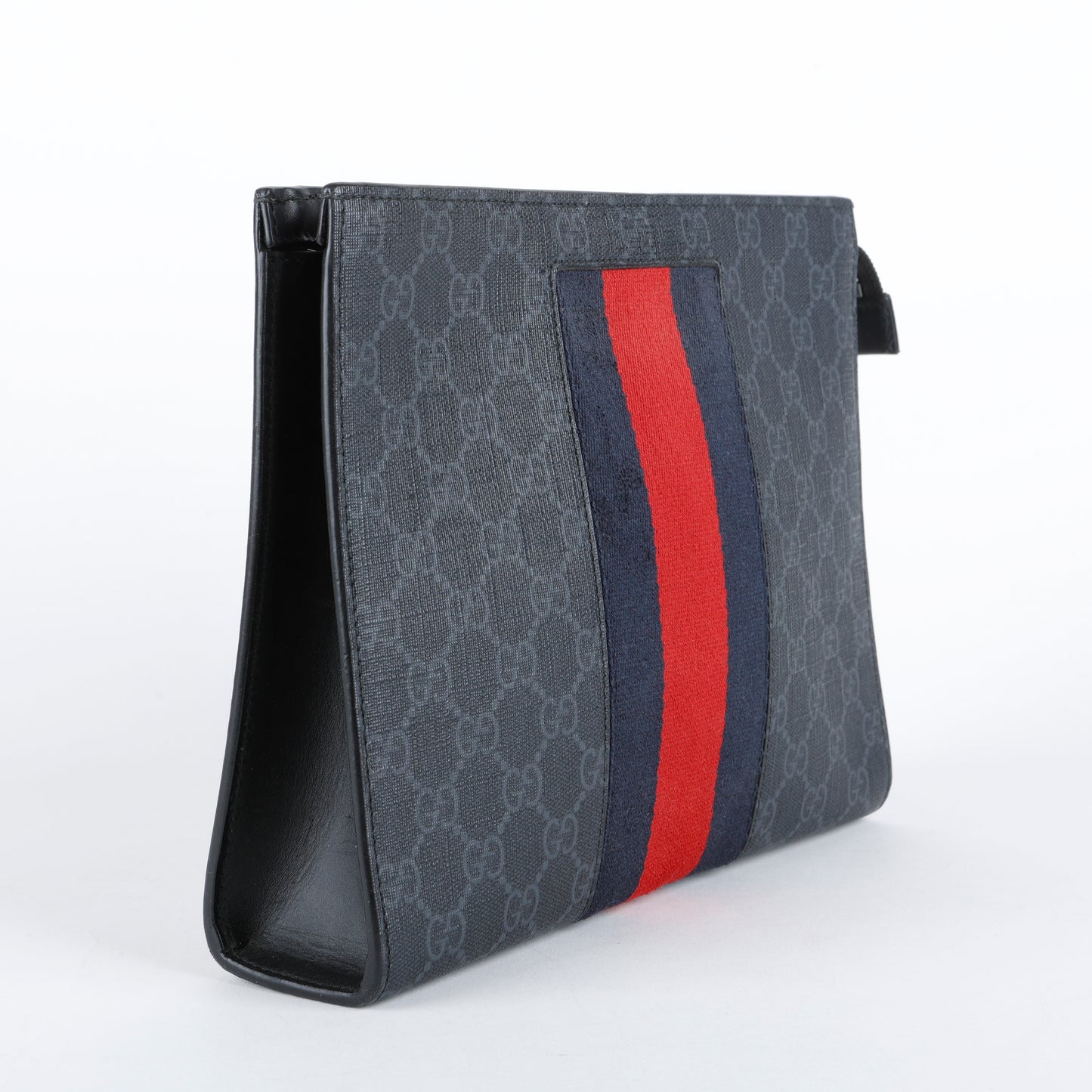 Supreme New Web Cosmetic Case, Black/Grey