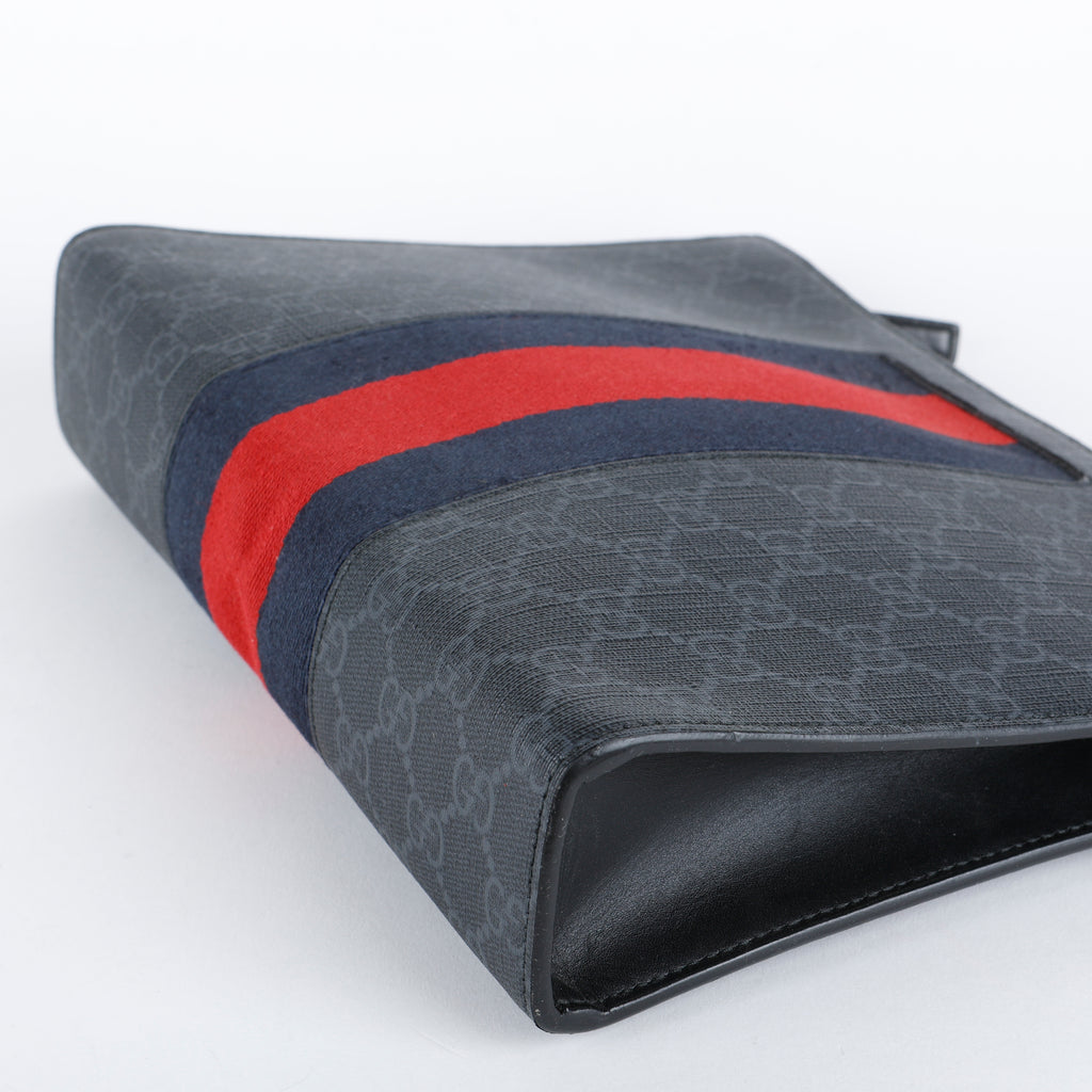 Supreme New Web Cosmetic Case, Black/Grey