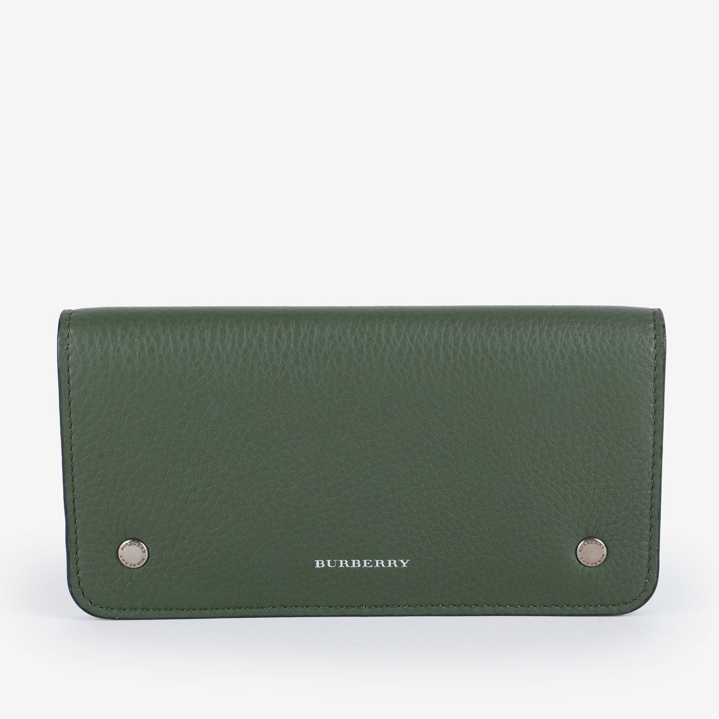 Continental Snap Wallet, Sage Green Grained Calfskin