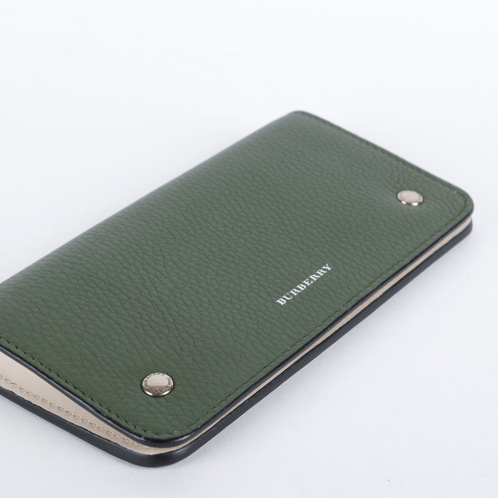 Continental Snap Wallet, Sage Green Grained Calfskin