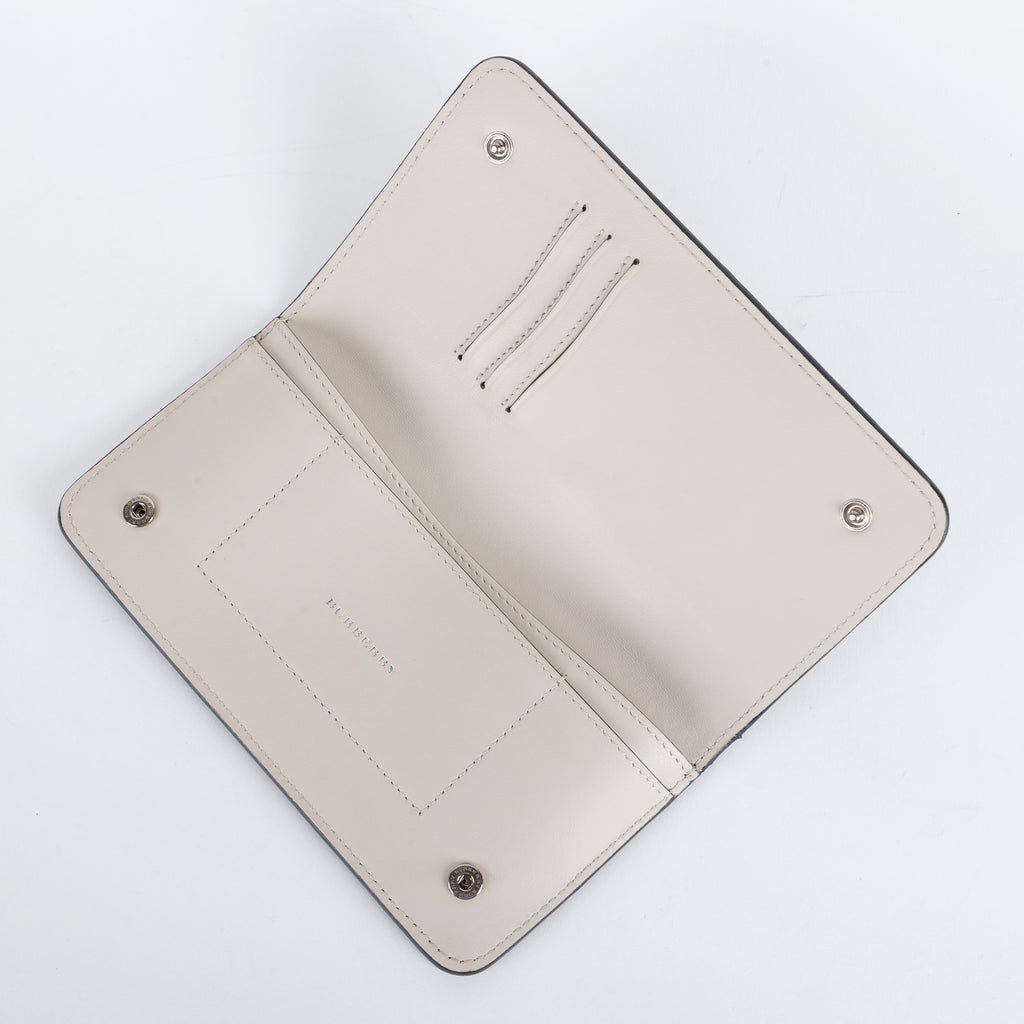 Continental Snap Wallet, Sage Green Grained Calfskin