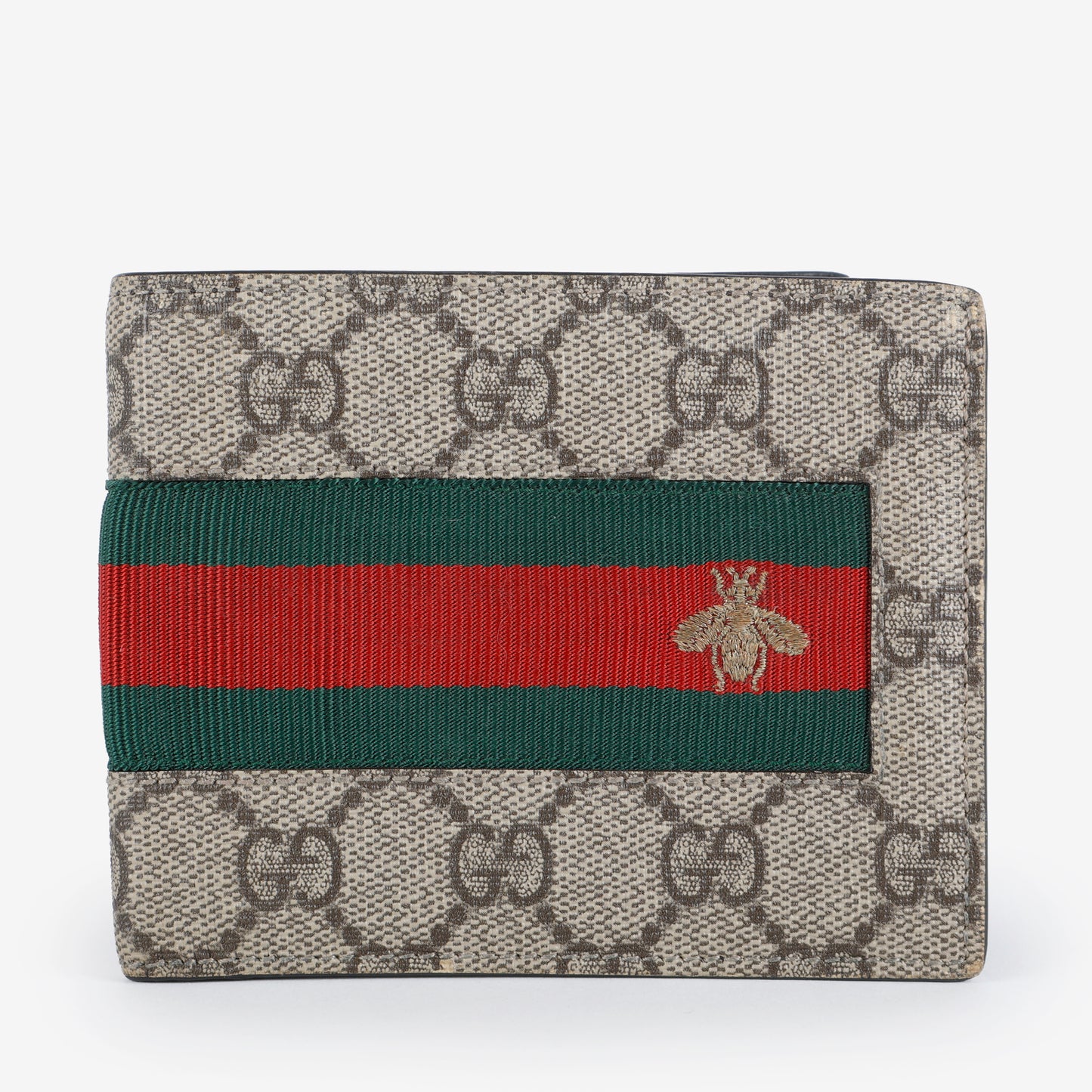 Supreme Bee Web Bifold Wallet, Coated Canvas
