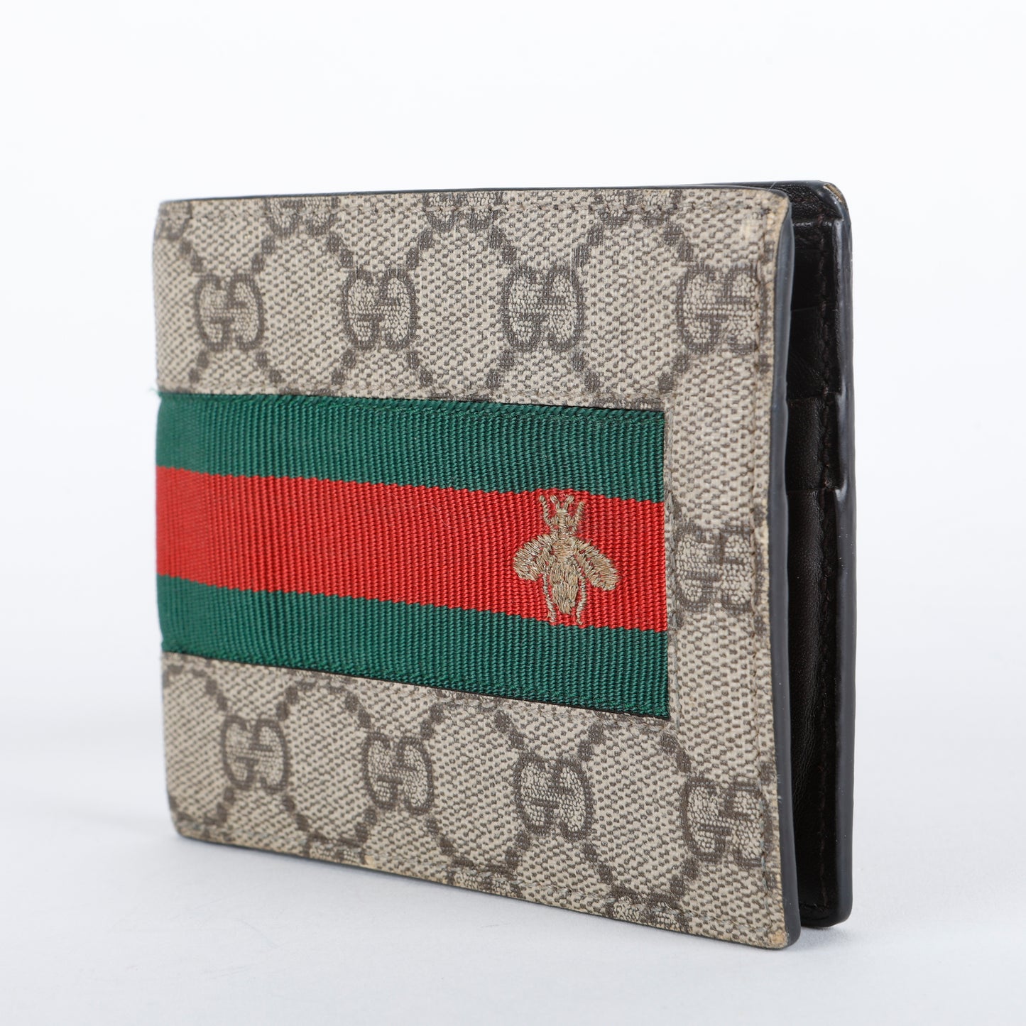 Supreme Bee Web Bifold Wallet, Coated Canvas