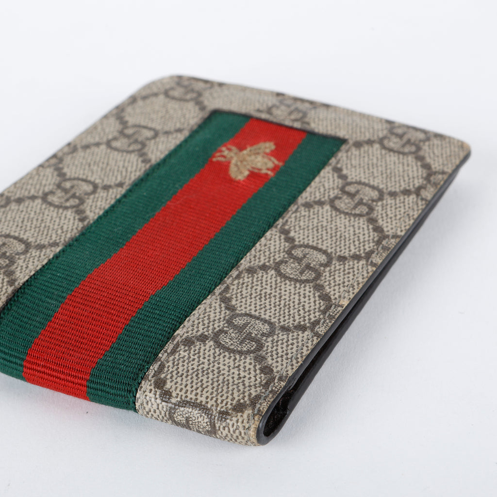 Supreme Bee Web Bifold Wallet, Coated Canvas