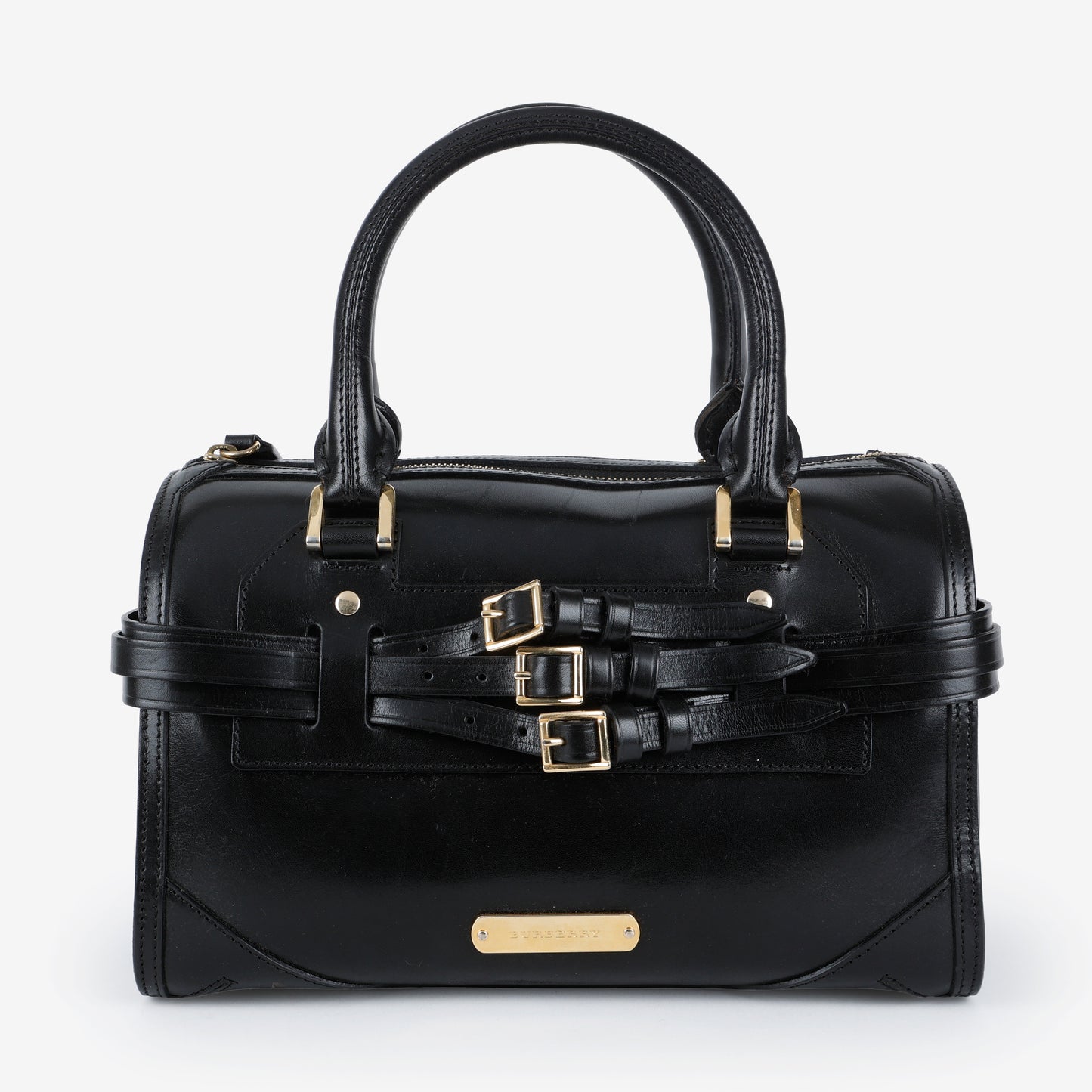 Medium Bridle Alchester Bowler, Black (C)