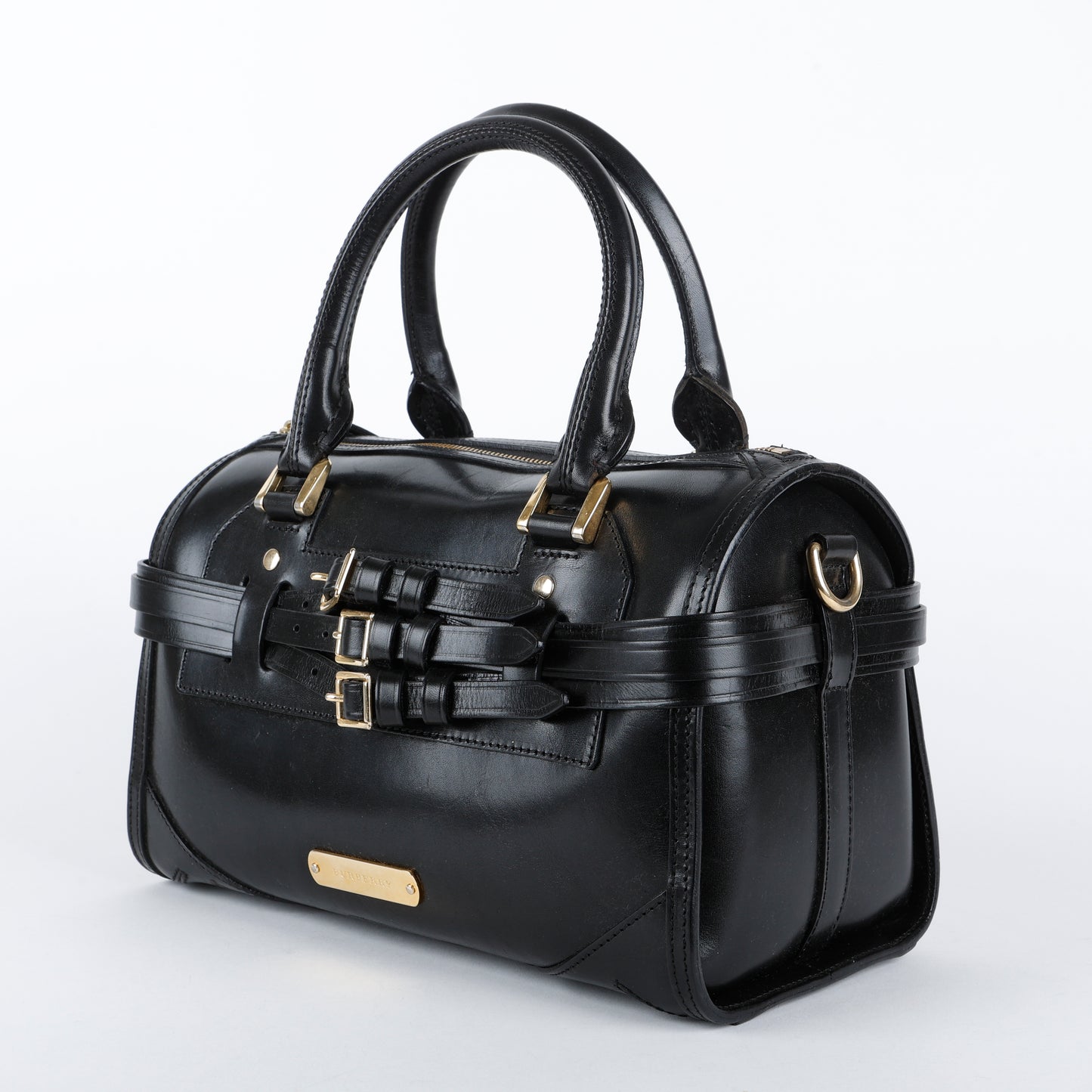 Medium Bridle Alchester Bowler, Black (C)