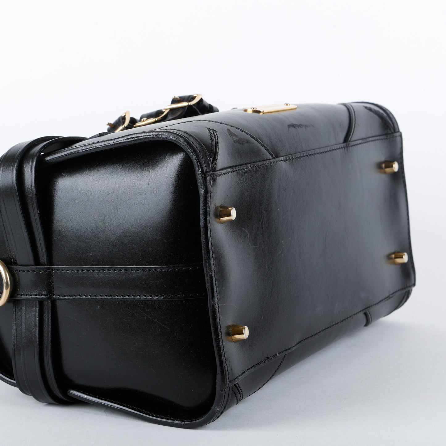 Medium Bridle Alchester Bowler, Black (C)