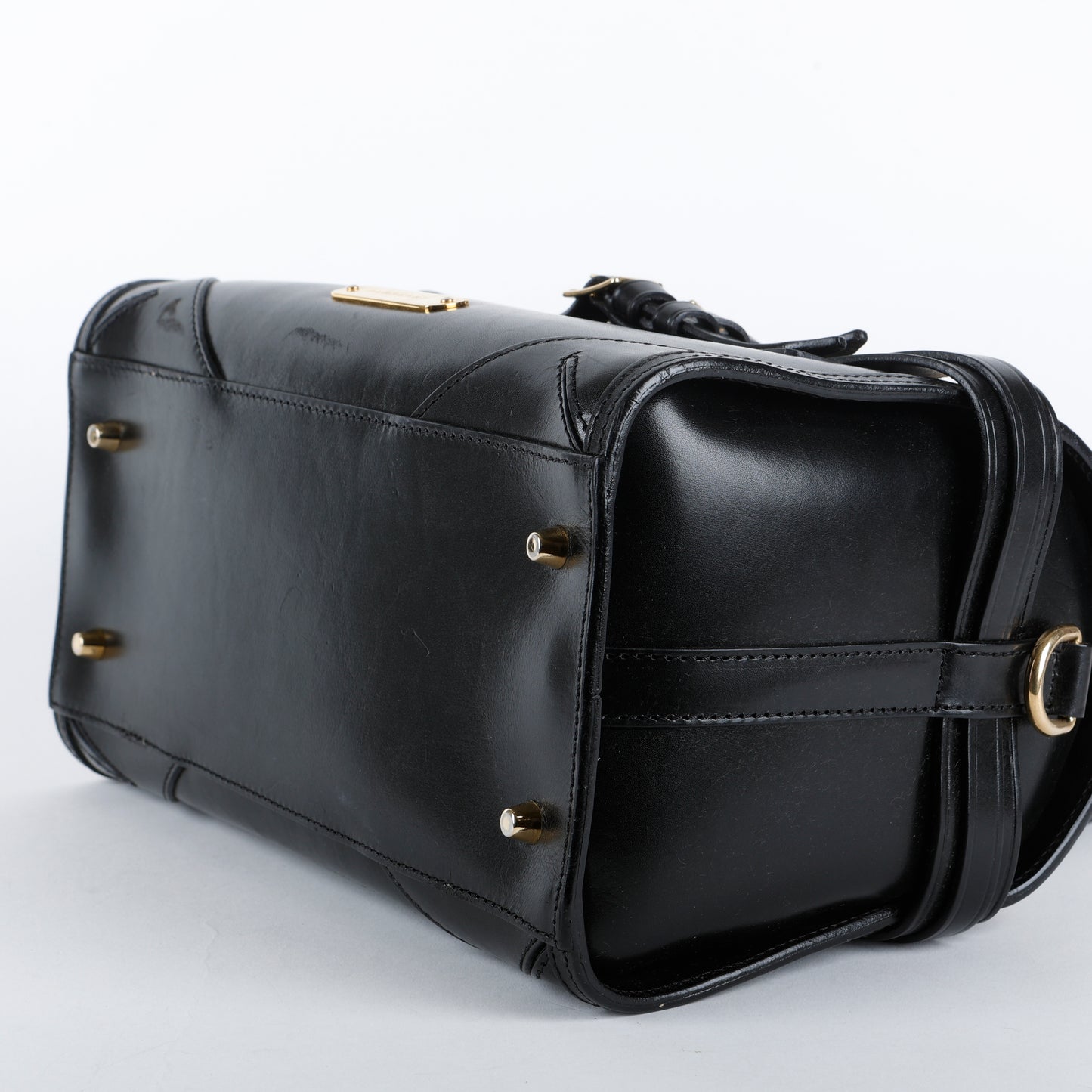 Medium Bridle Alchester Bowler, Black (C)