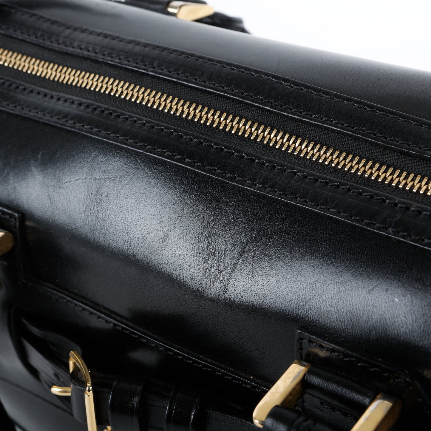 Medium Bridle Alchester Bowler, Black (C)