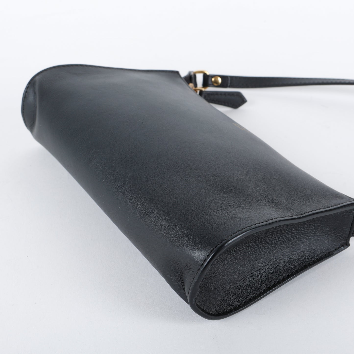 Roma Pochette Crossbody, Black Calfskin