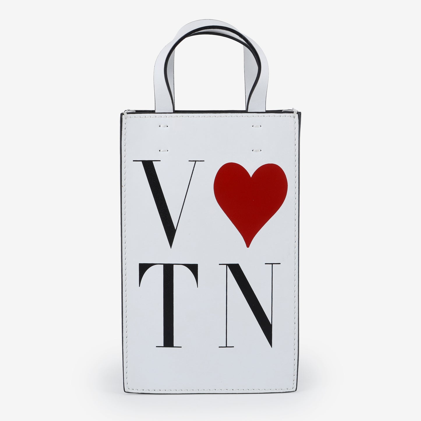 Mini VLoveTN 2-Way Crossbody, White