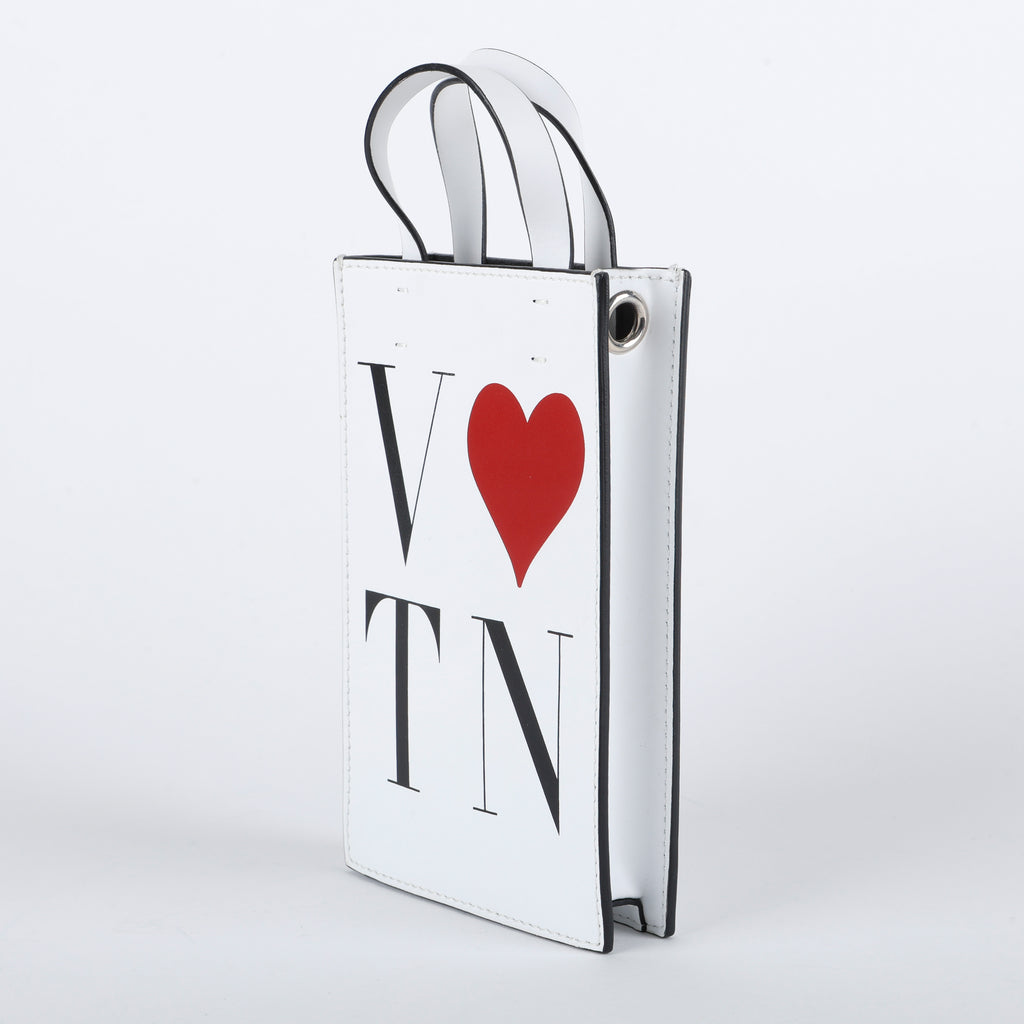 Mini VLoveTN 2-Way Crossbody, White