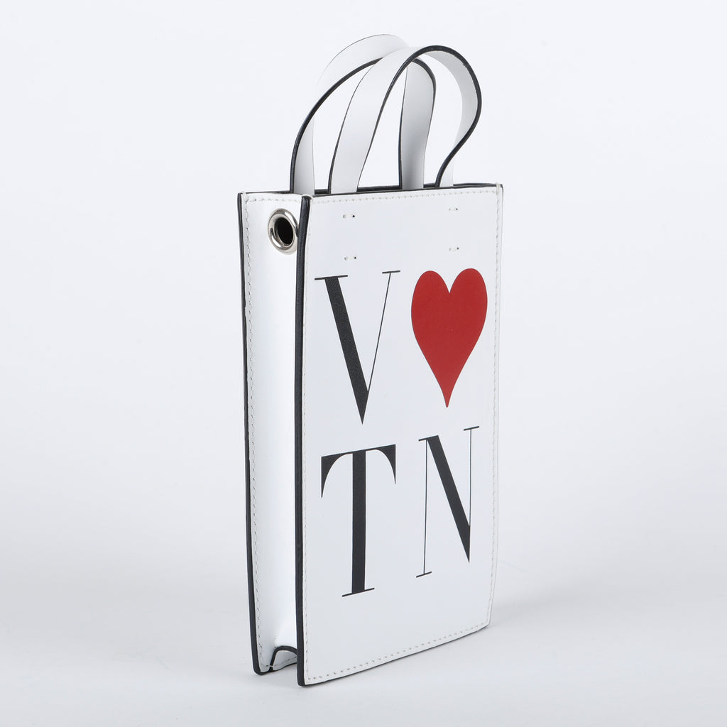 Mini VLoveTN 2-Way Crossbody, White