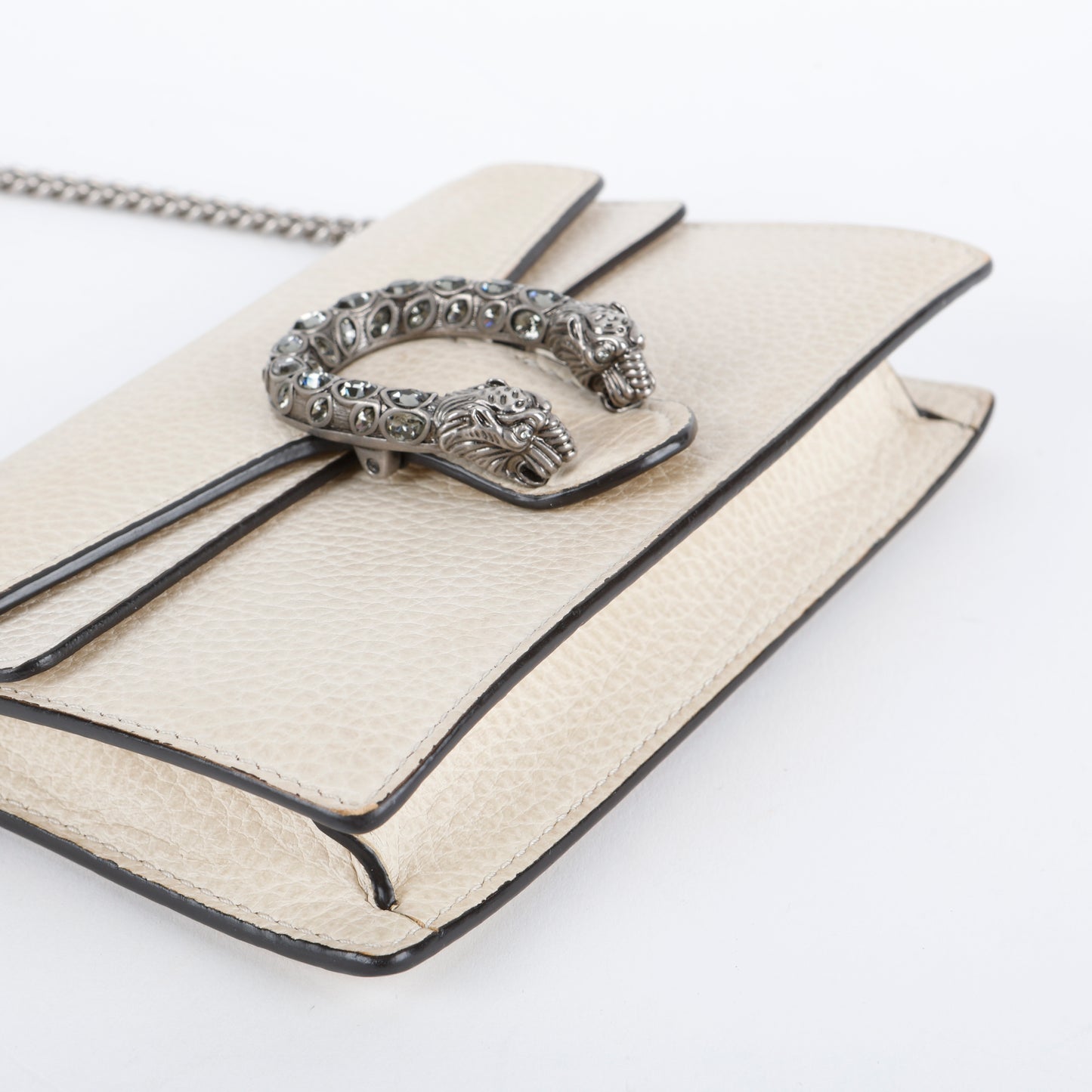 Super Mini Dionysus Wallet on Chain, Cream